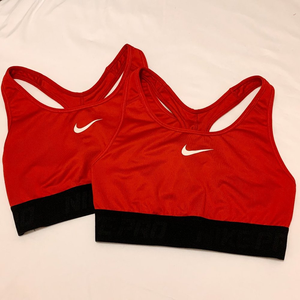 Nike Pro Dri-Fit Sports Bra - Red